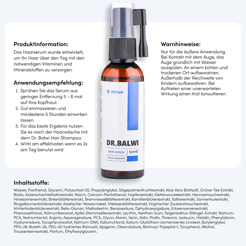 Hair Serum gegen Haarausfall mit Procapil | Dr. Balwi Dr. Balwi Shop Hair Serum gegen Haarausfall mit Procapil | Dr. Balwi Dr. Balwi Shop